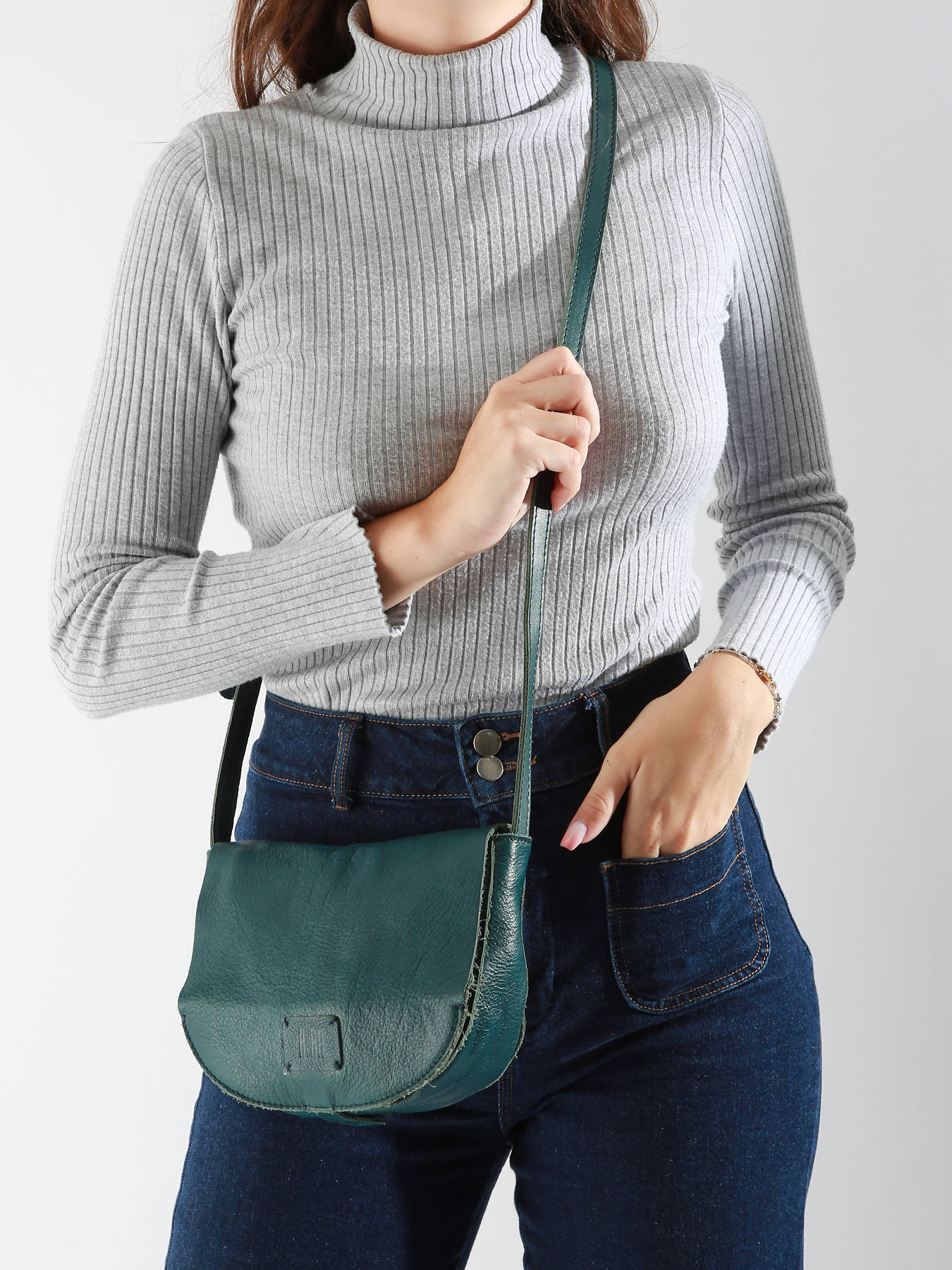Sac bandoulire Leather cuir BIBA