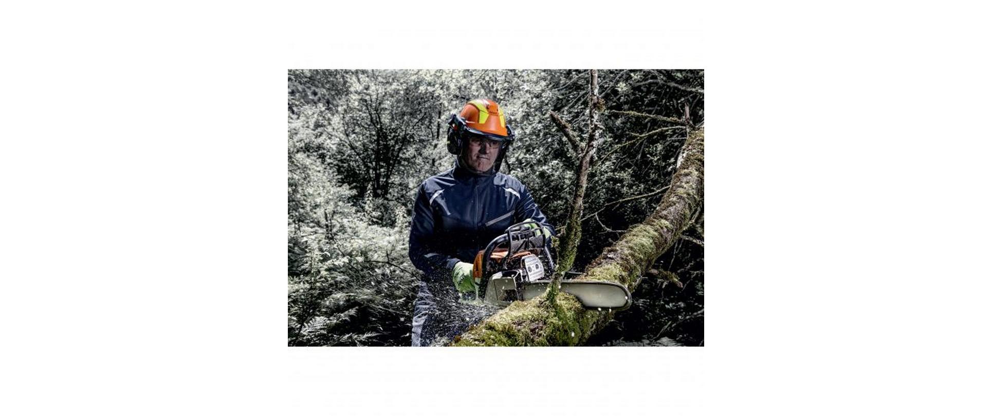 Schutzhelm Pheos Forestry, Orange<br>Forsthelm Komplettset