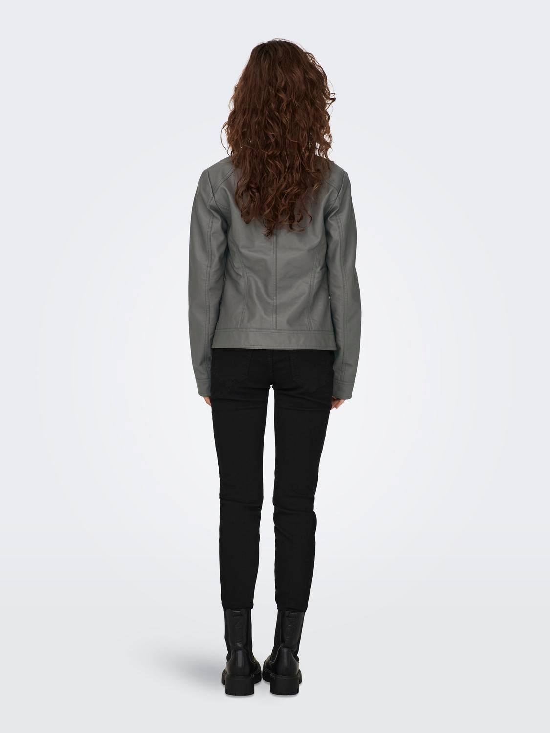 ONLBANDIT Kunstlederjacke Plum Kitten