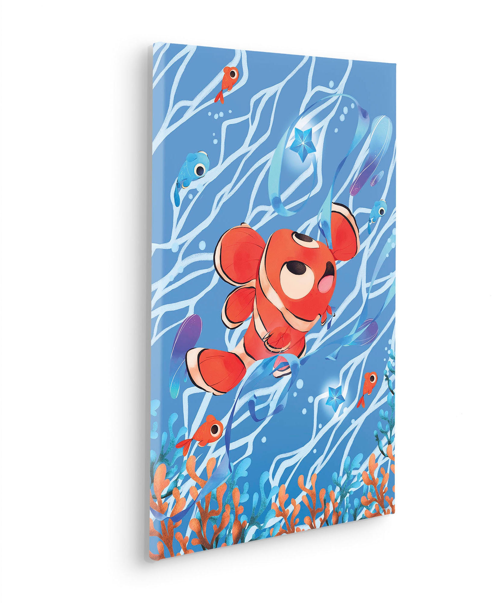 Komar Leinwandbild »Carefree Nemo - Grösse 40 x 60 cm« Disney 40 x 60 cm (Breite x Höhe), 1 Stk. tlg. Keilrahmenbild mit Echtholzrahmen, Kinderzimmer