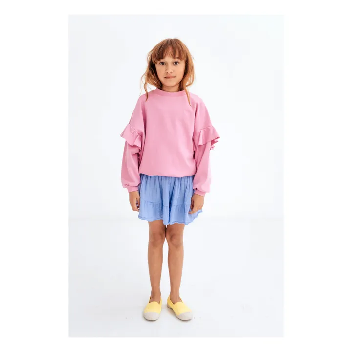 Repose AMS Sweat Coton Bio Volant | Rose