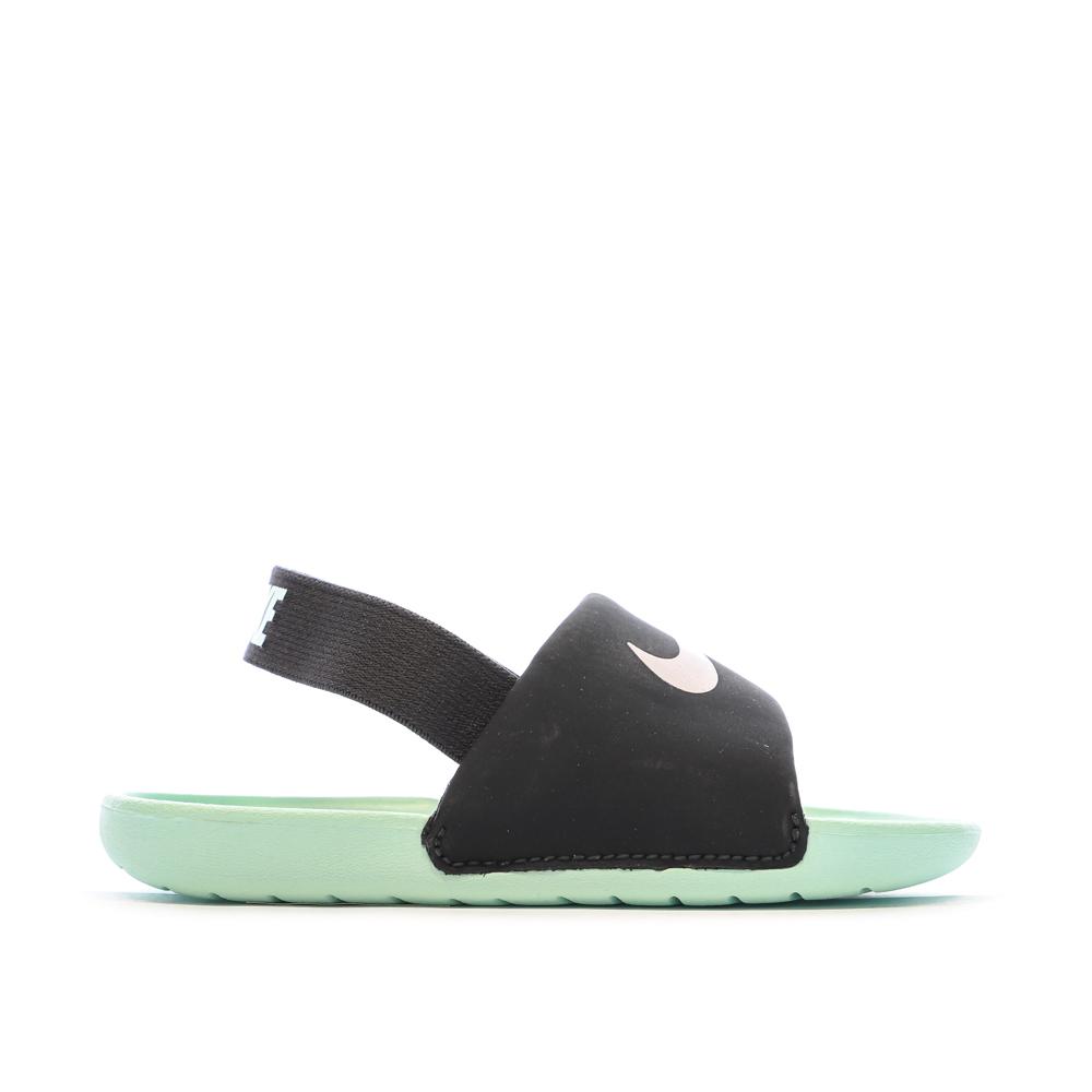 Nike Claquettes Vert/Noir Bébé Nike Kawa Slide