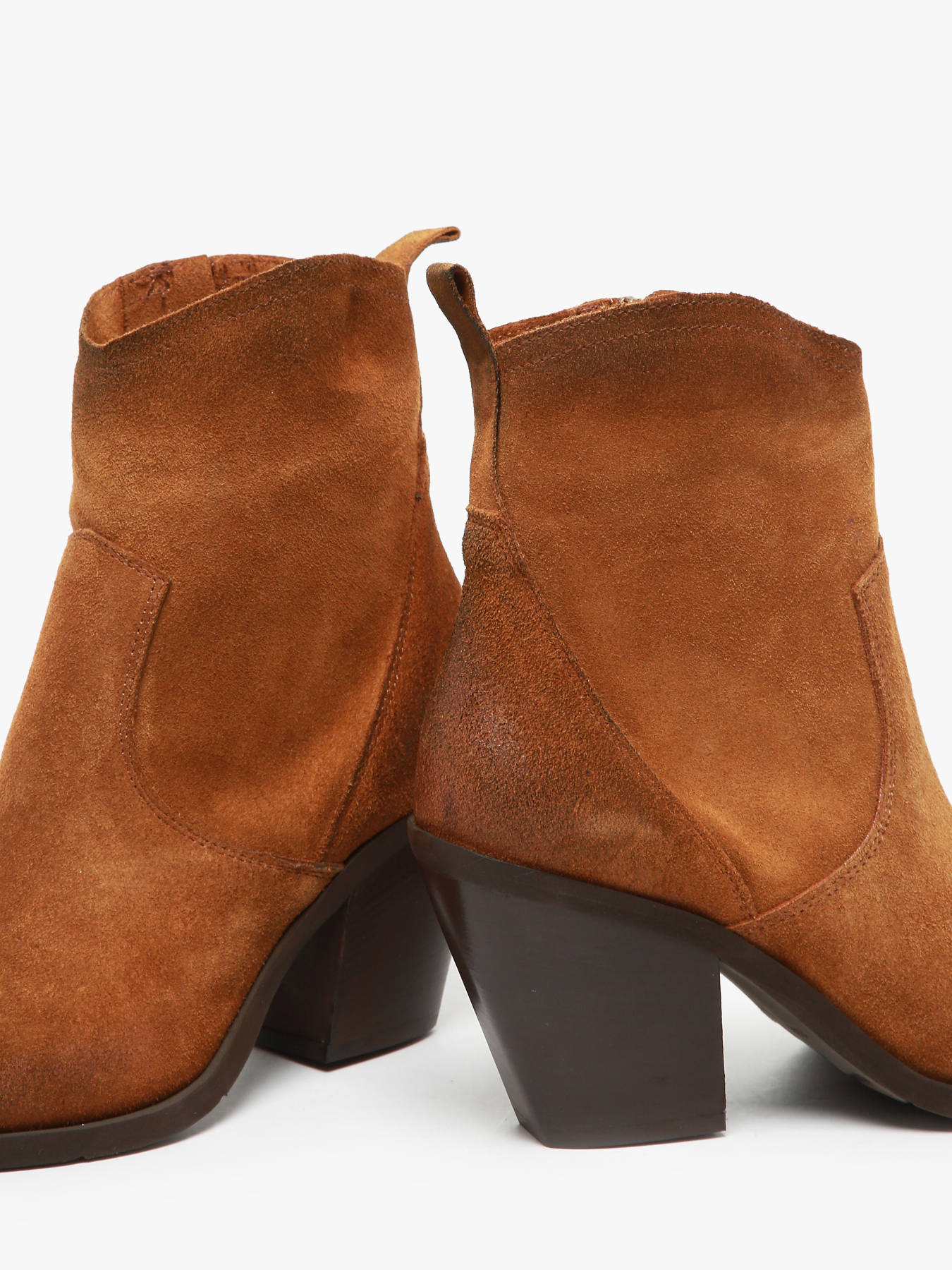 Bottines  talon Tronchetti Texani en cuir METISSE