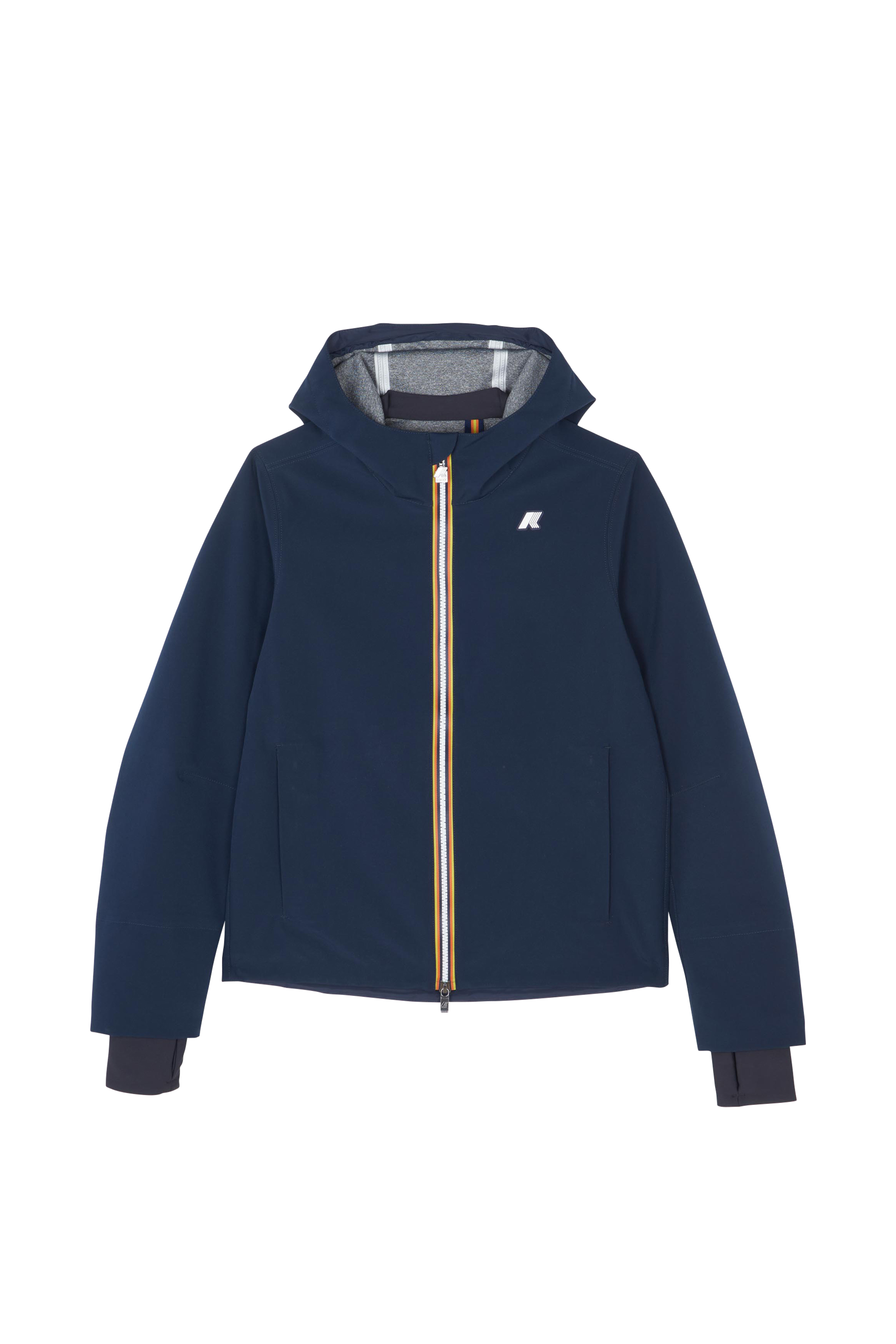 K-WAY Parka JACKO BONDED JERSEY Bleu