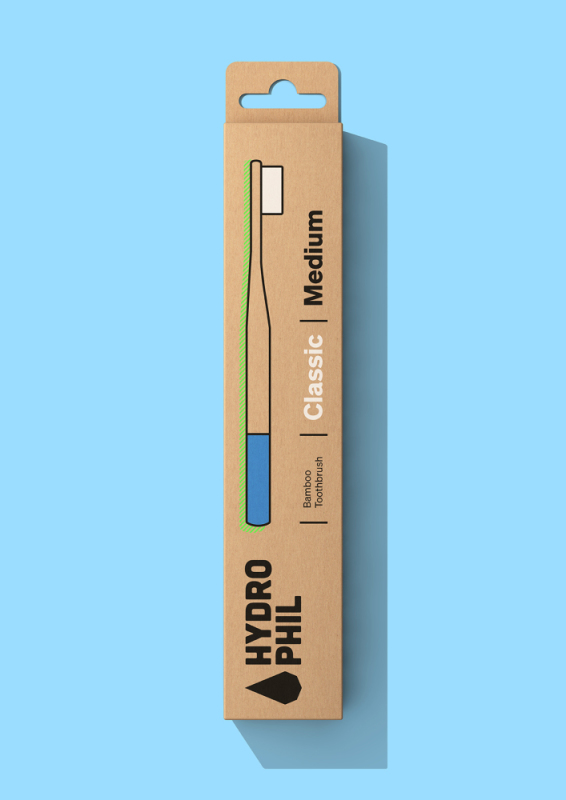 hydrophil Bamboe Tandenborstel Classic Medium 1 Stuk