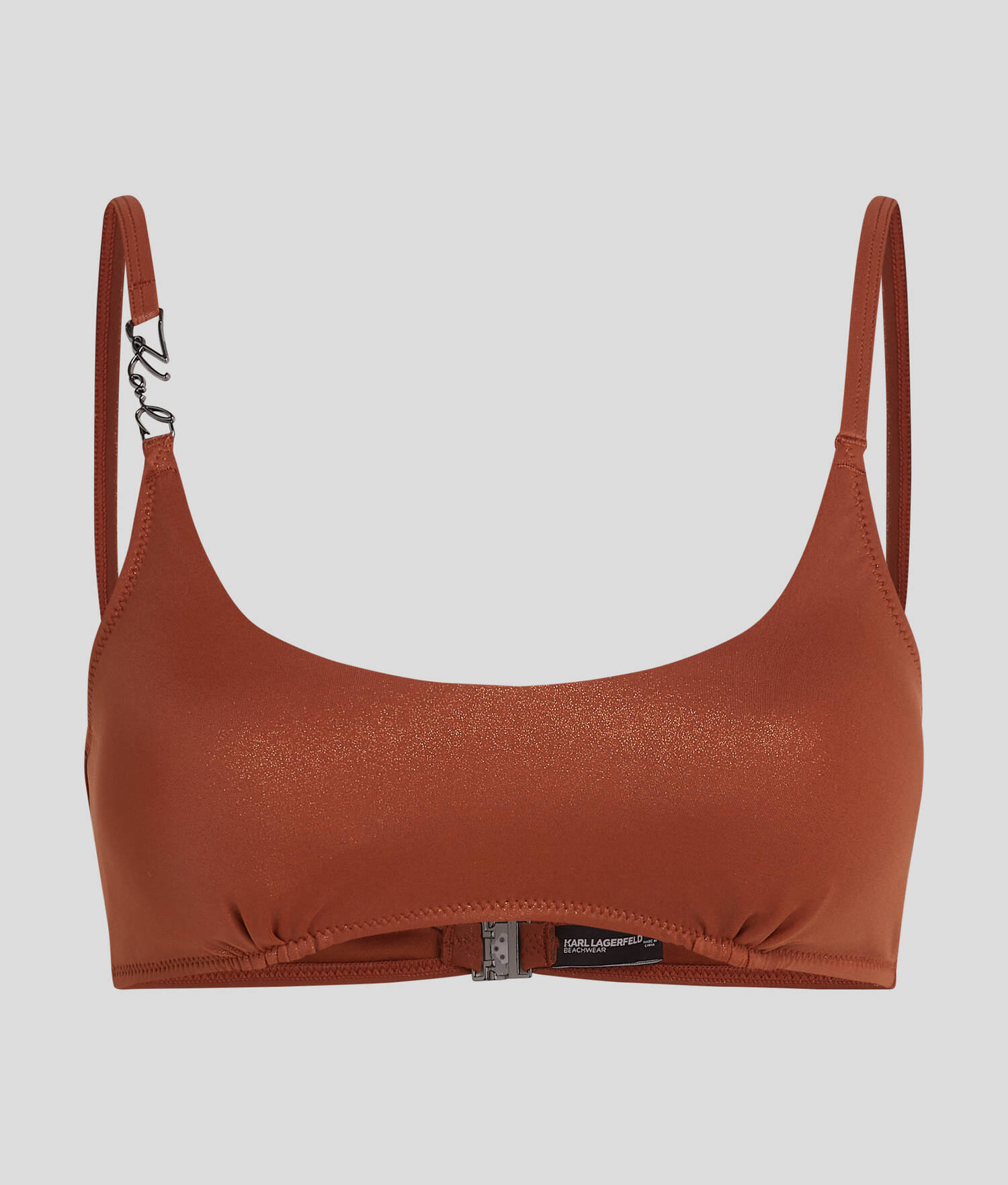 HAUT DE BIKINI BANDEAU BRILLANT KARL SIGNATURE