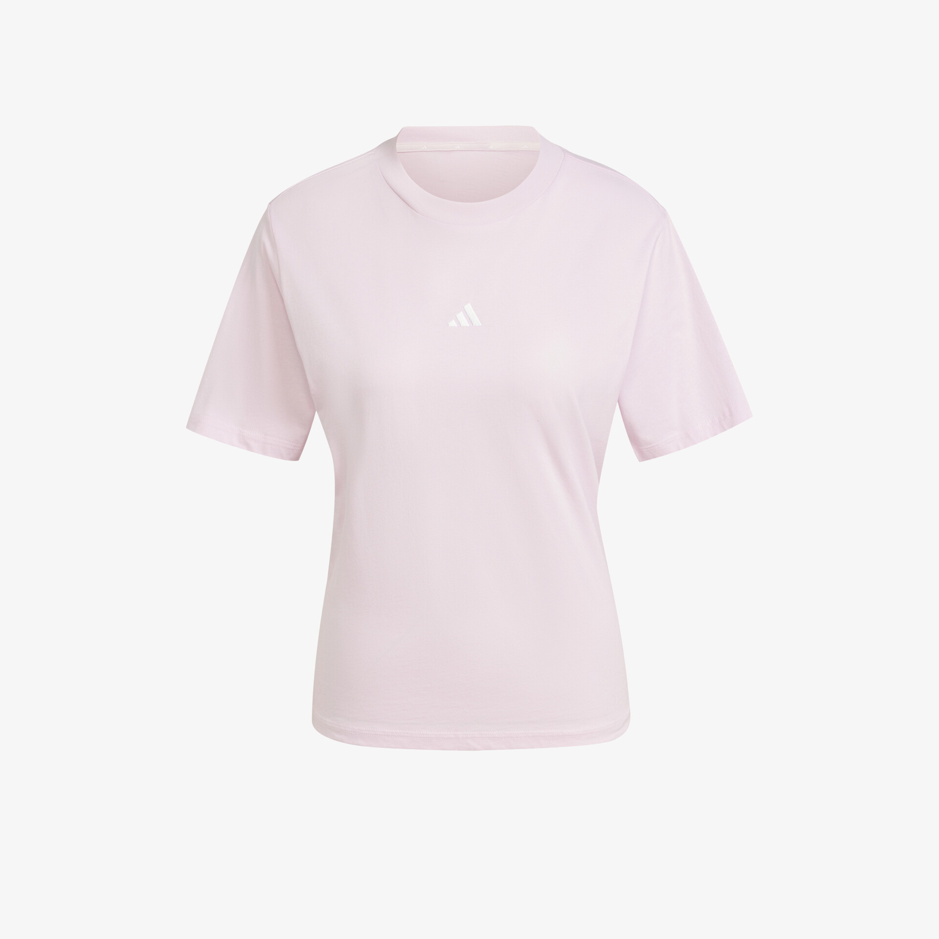 adidas Essentials Small Logo Cotton Damen T-Shirt rosa