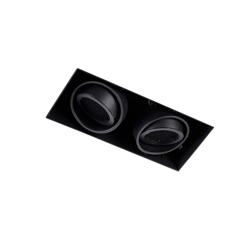 Smart inbouwspot zwart Trimless 2-lichts incl. Wifi GU10 - Oneon Honey
