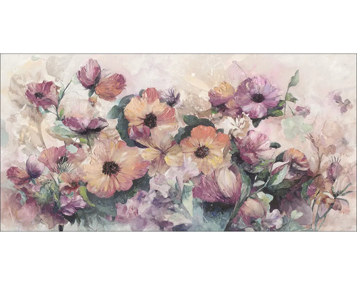 Canvas schilderij Originele gekleurde bloemen I 120x60 cm