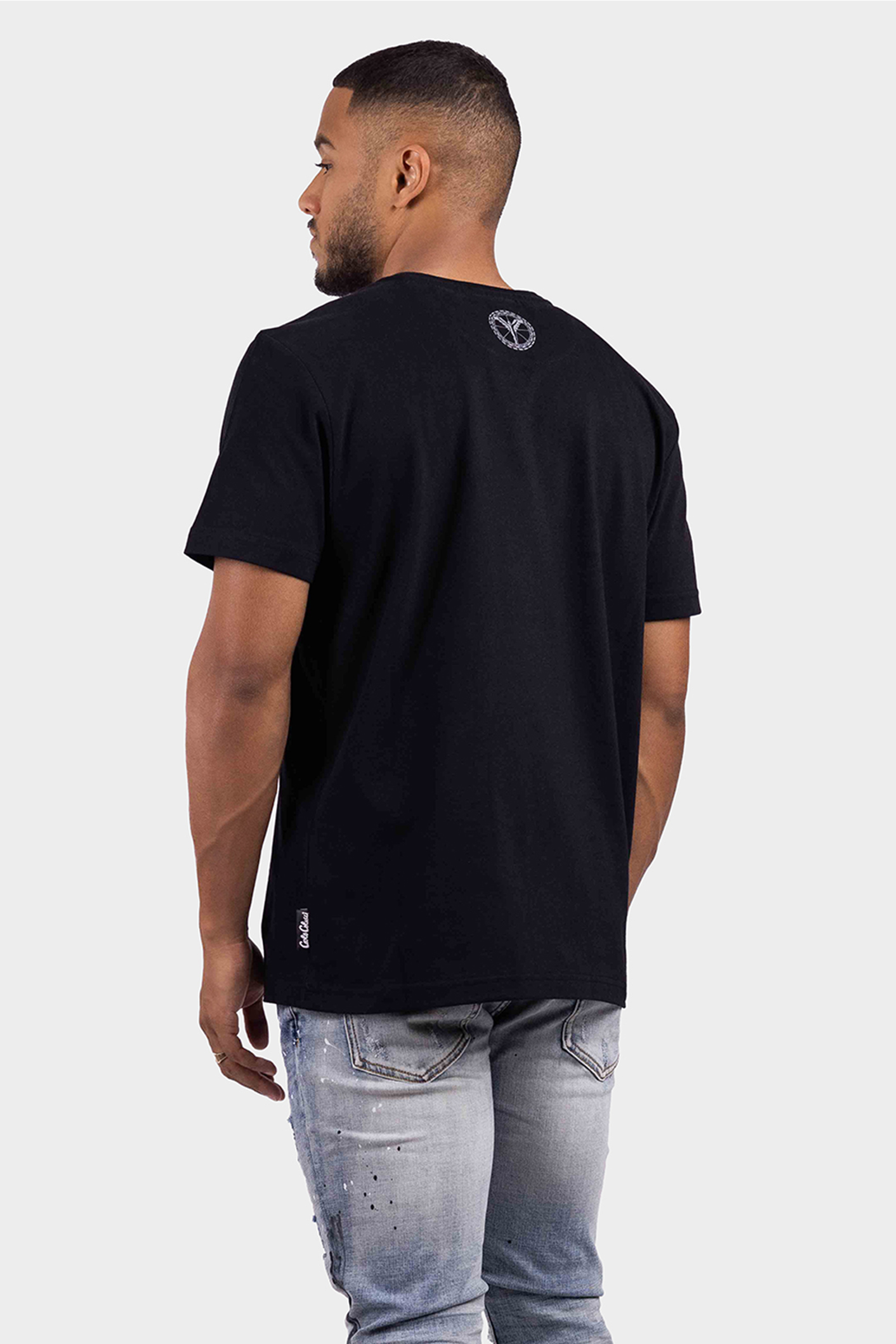 Carlo Colucci C2776 20 Basic T-Shirt Heren Zwart