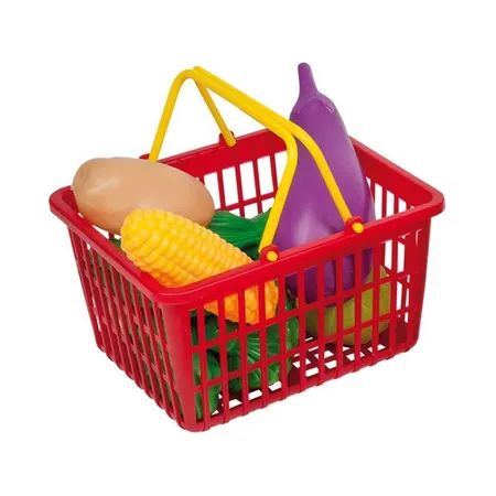 Happy People Einkaufskorb mit Inhalt, 15cm, 18 Teile, sortiert