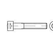 TOOLCRAFT 116123 Cylinderskruer M18 170 mm Indvendig sekskant DIN 912 Stål 25 stk