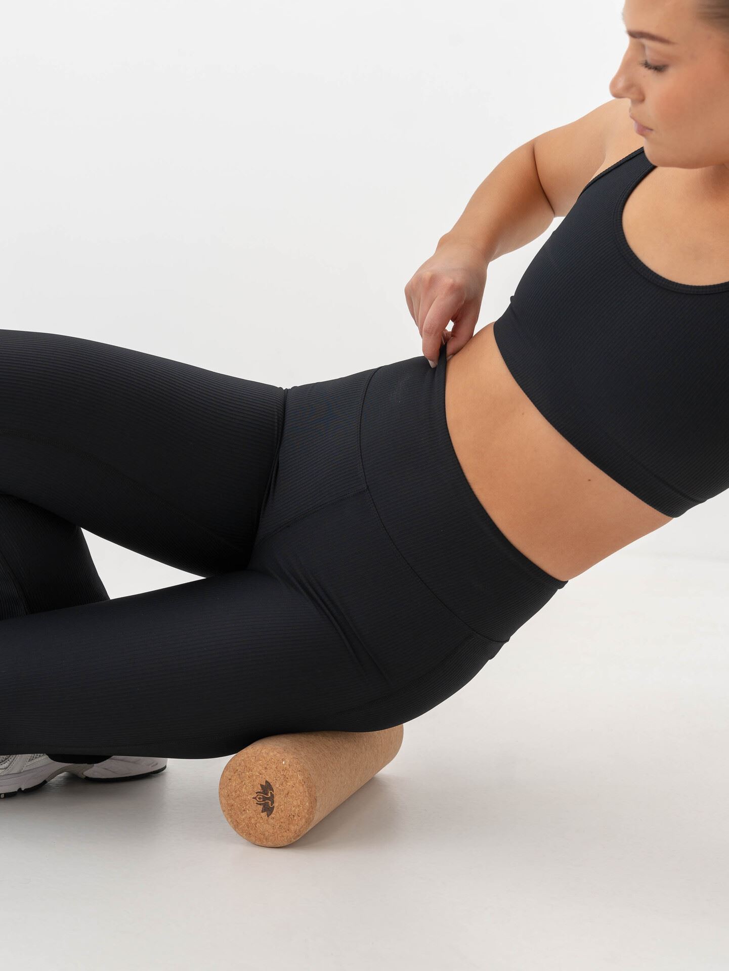 Ribbed R Flare High Waist Tights