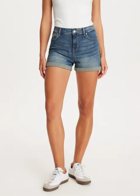 Denim stretch short blauw (BLW.USD)