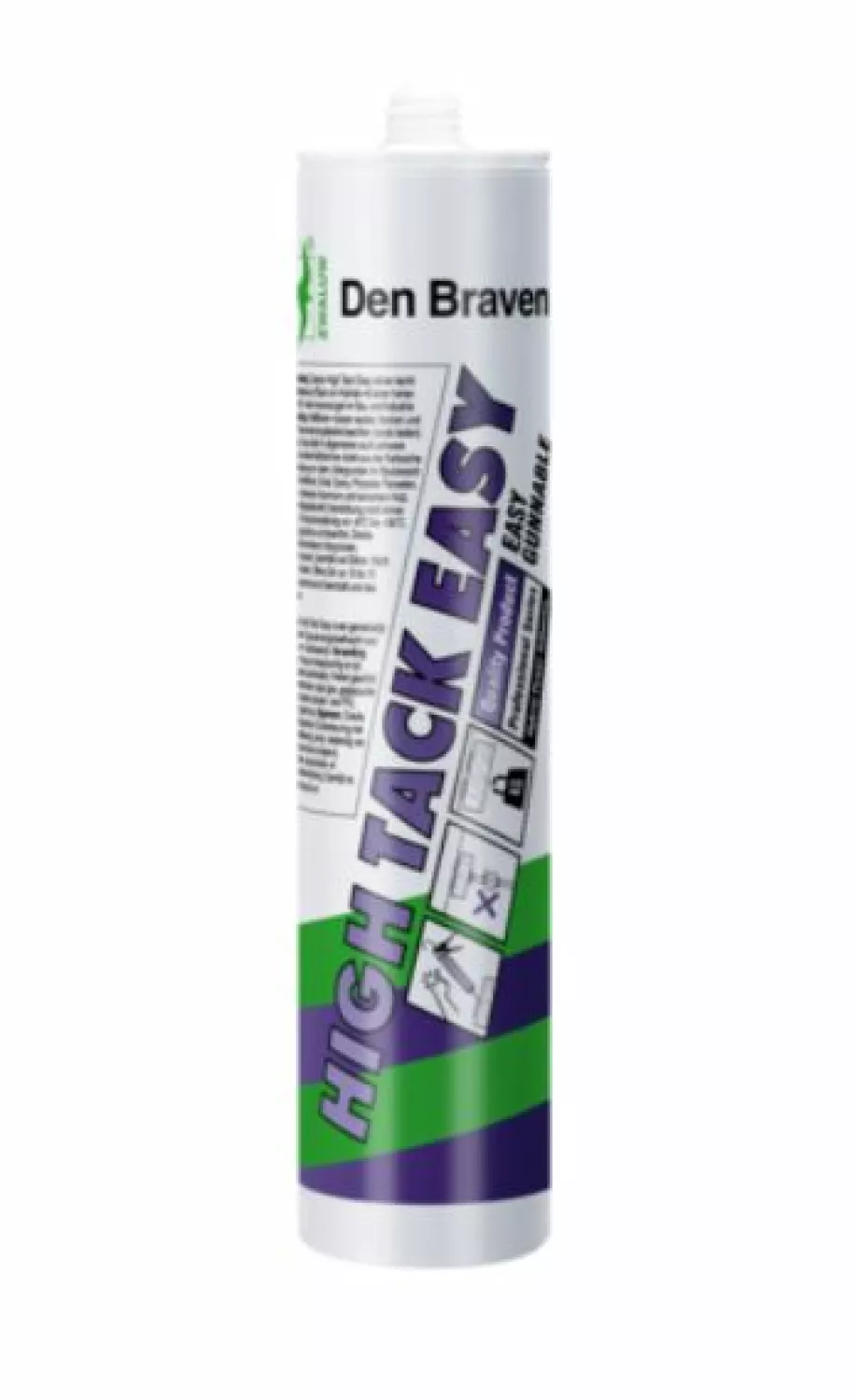 Zwaluw Den Braven High Tack Easy 30623316 Universele lijm - wit - 290ml in koker