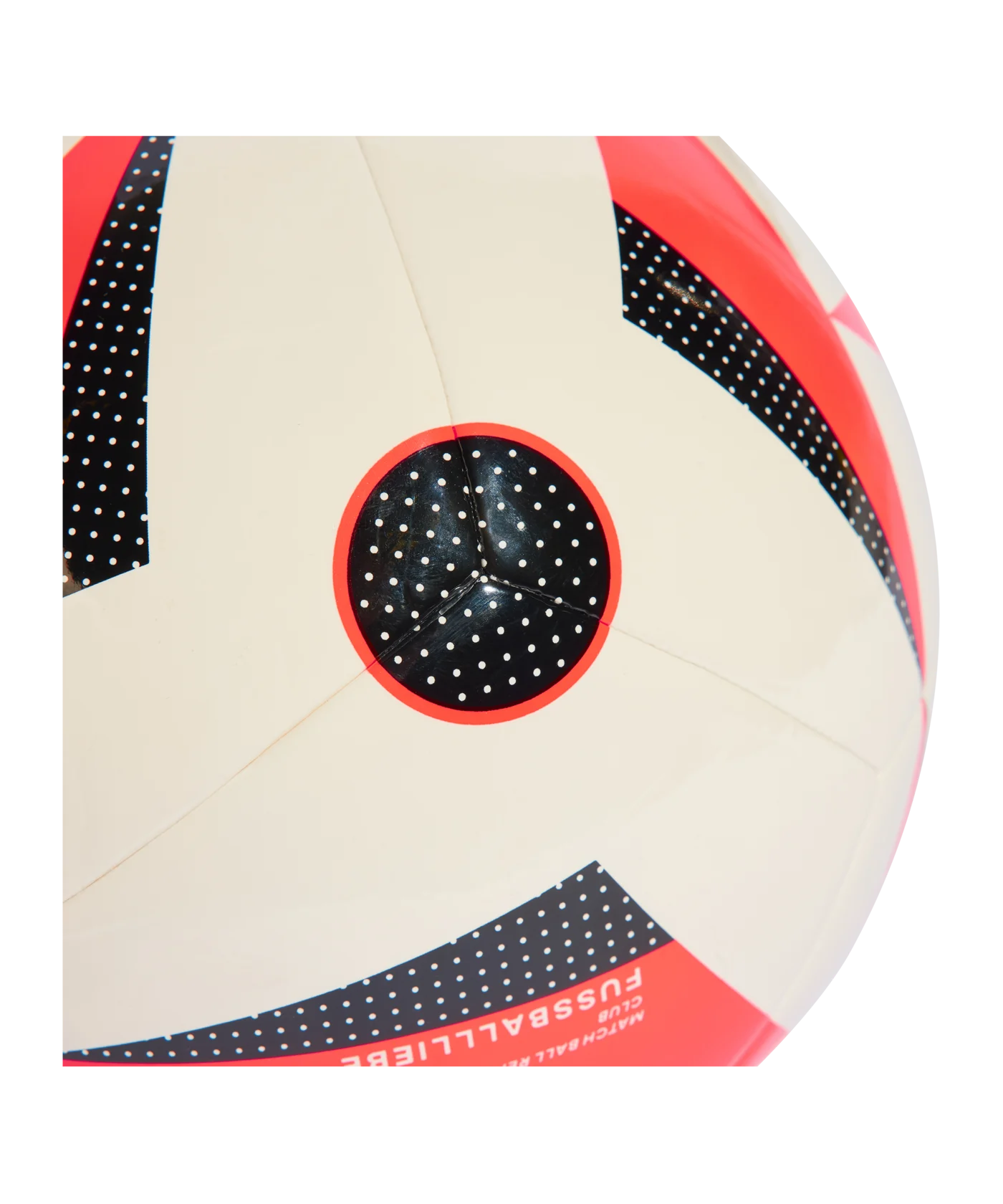 adidas Fussballliebe Club Trainingsball EM 2024 Weiss Rot Schwarz