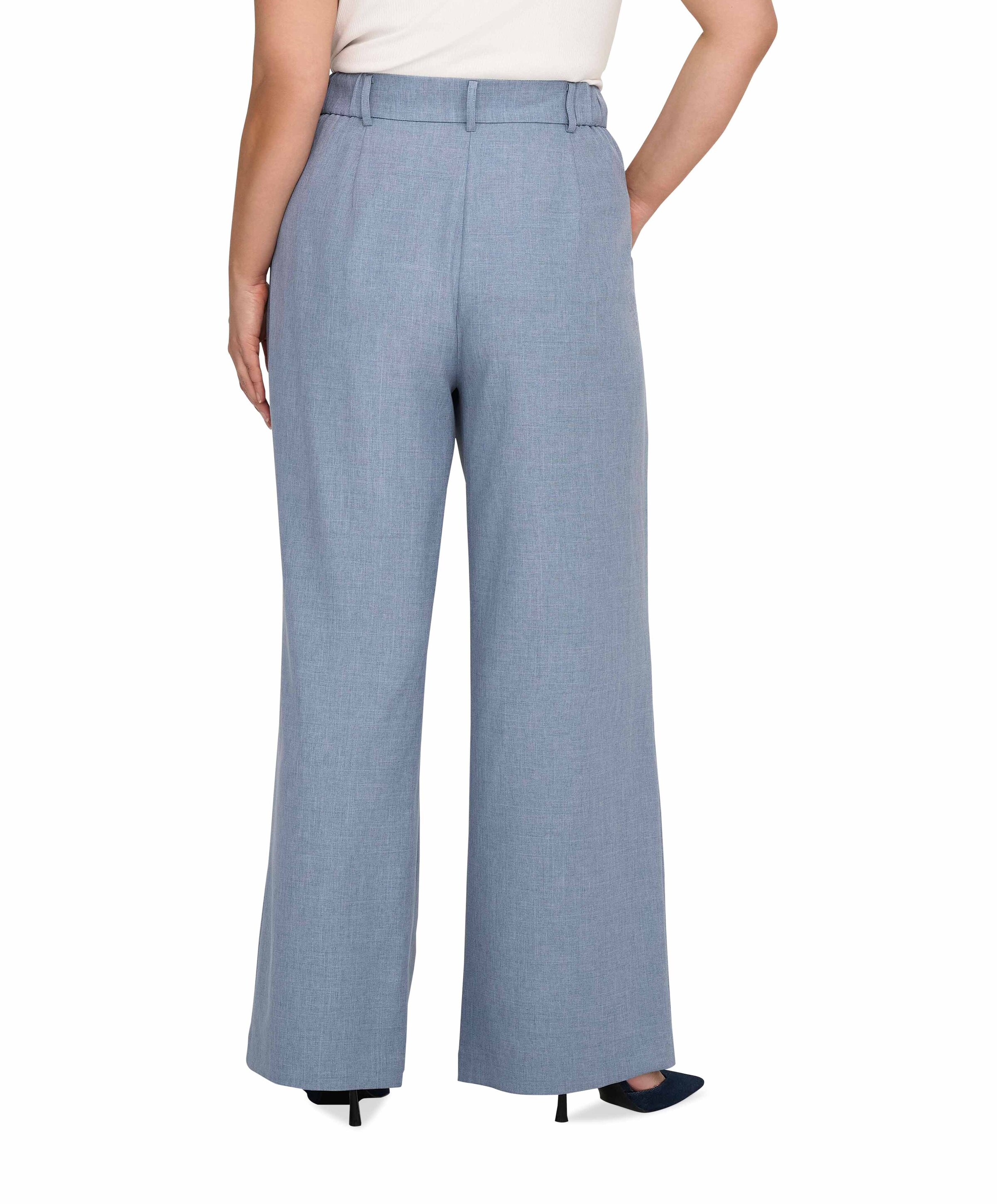 Only Carmakoma CARLINDA HW STR MEL TLR dames broek blauw