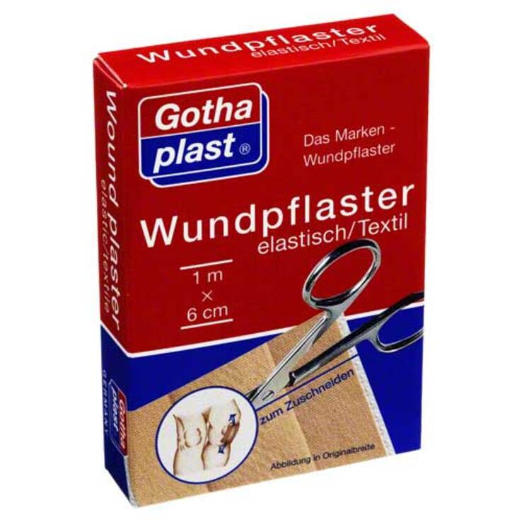Gothaplast Wundpflaster elast 6 cm x 1 m geschnitten, 1 St