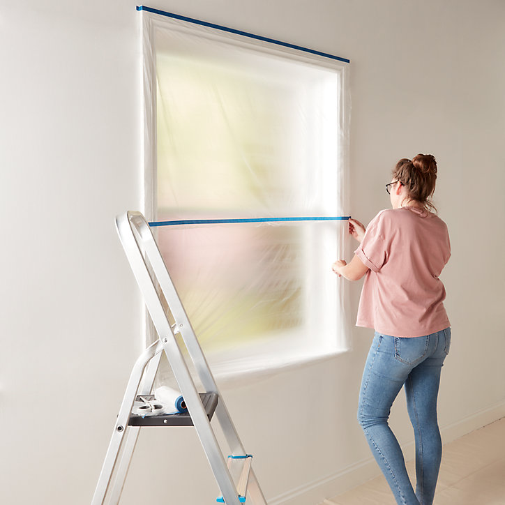 Ruban de masquage avec film GoodHome L. 2m x l. 1m