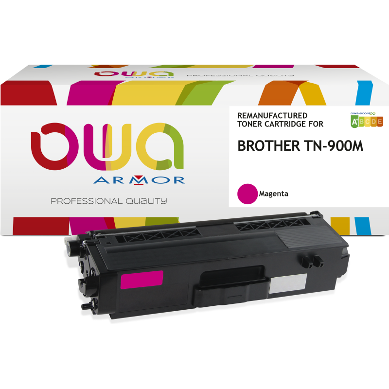 Toner remanufacturé OWA - standard - Magenta - pour BROTHER TN-900M