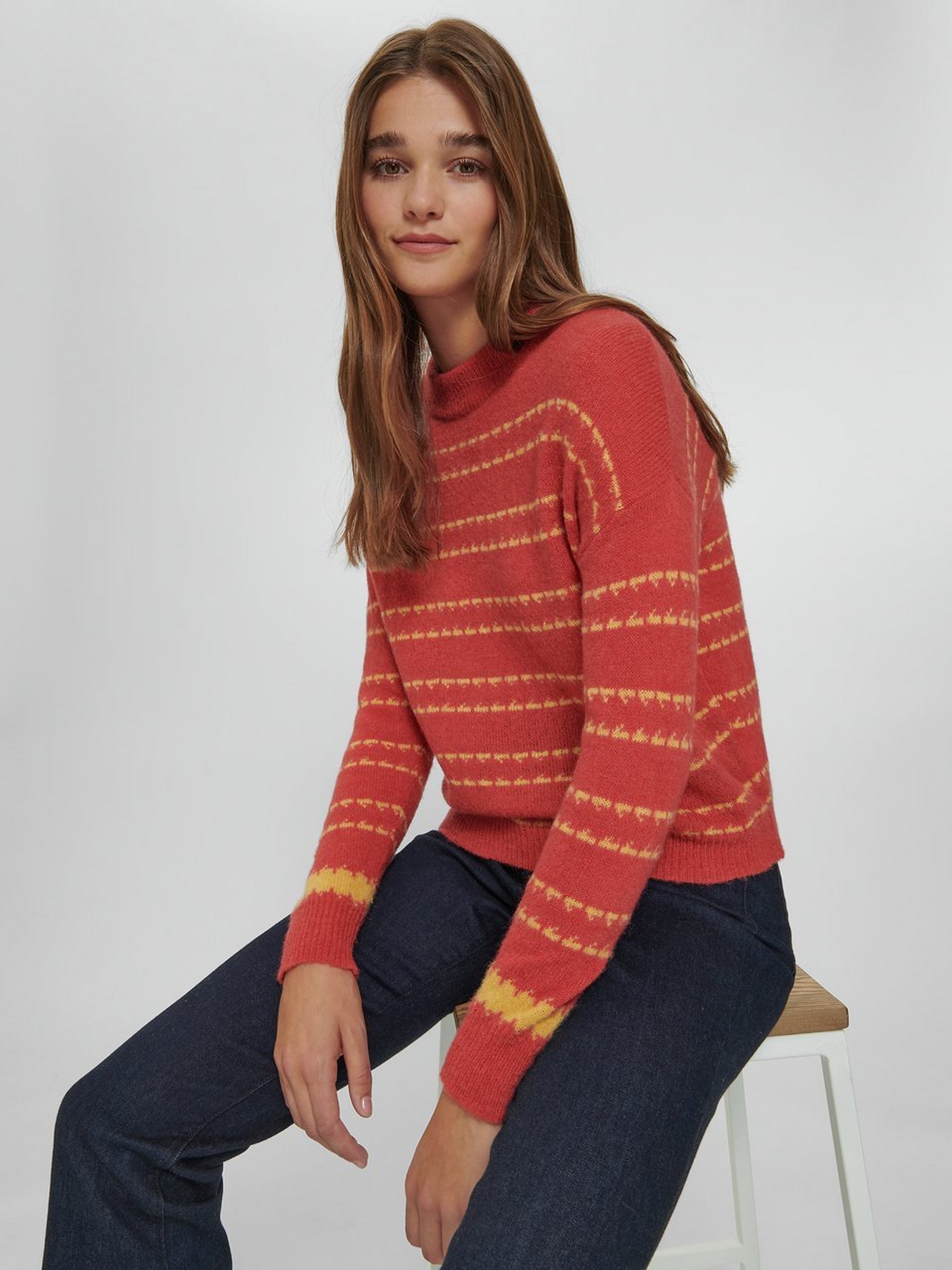 Pullover mit Stehbund
