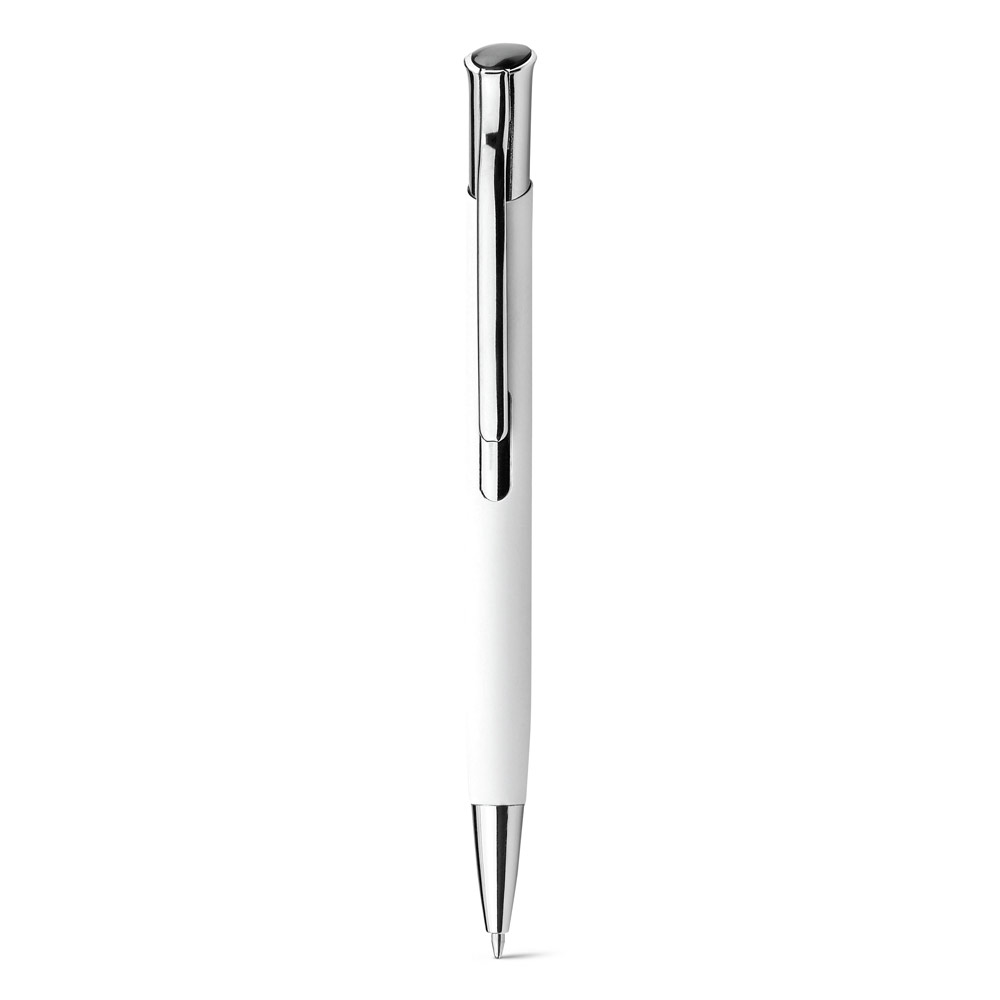 hi!dea 81192 - Stylo à bille en aluminium, finition rubber