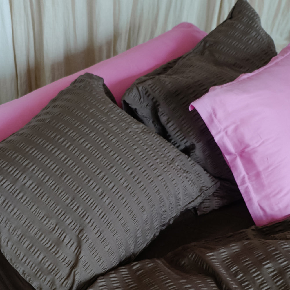 Crisp Sheets Smooth Waffle Dekbedovertrek 200 x 220 cm - Taupe