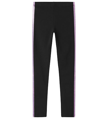 Name It Leggings - NkfVivian - Schwarz/Corsage