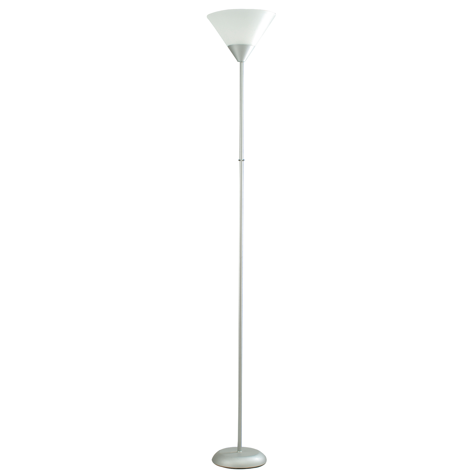 LAMPURA Deckenfluter - silber-weiß - 178 cm