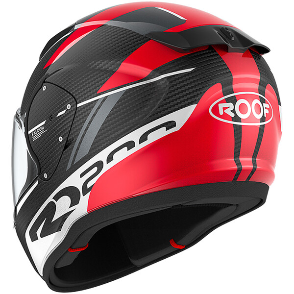 Roof - Casque RO200 Carbon Falcon Noir / Rouge / Blanc