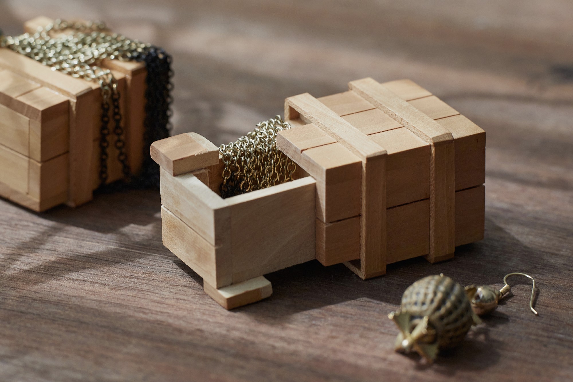 Secret Box, natur, B 5 cm, H 3,5 cm, L 4 cm von fischer's lagerhaus