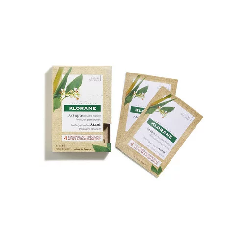 Klorane — Masque-Poudre Traitant Antipelliculaire au Galanga – Pellicules persistantes 8x3g