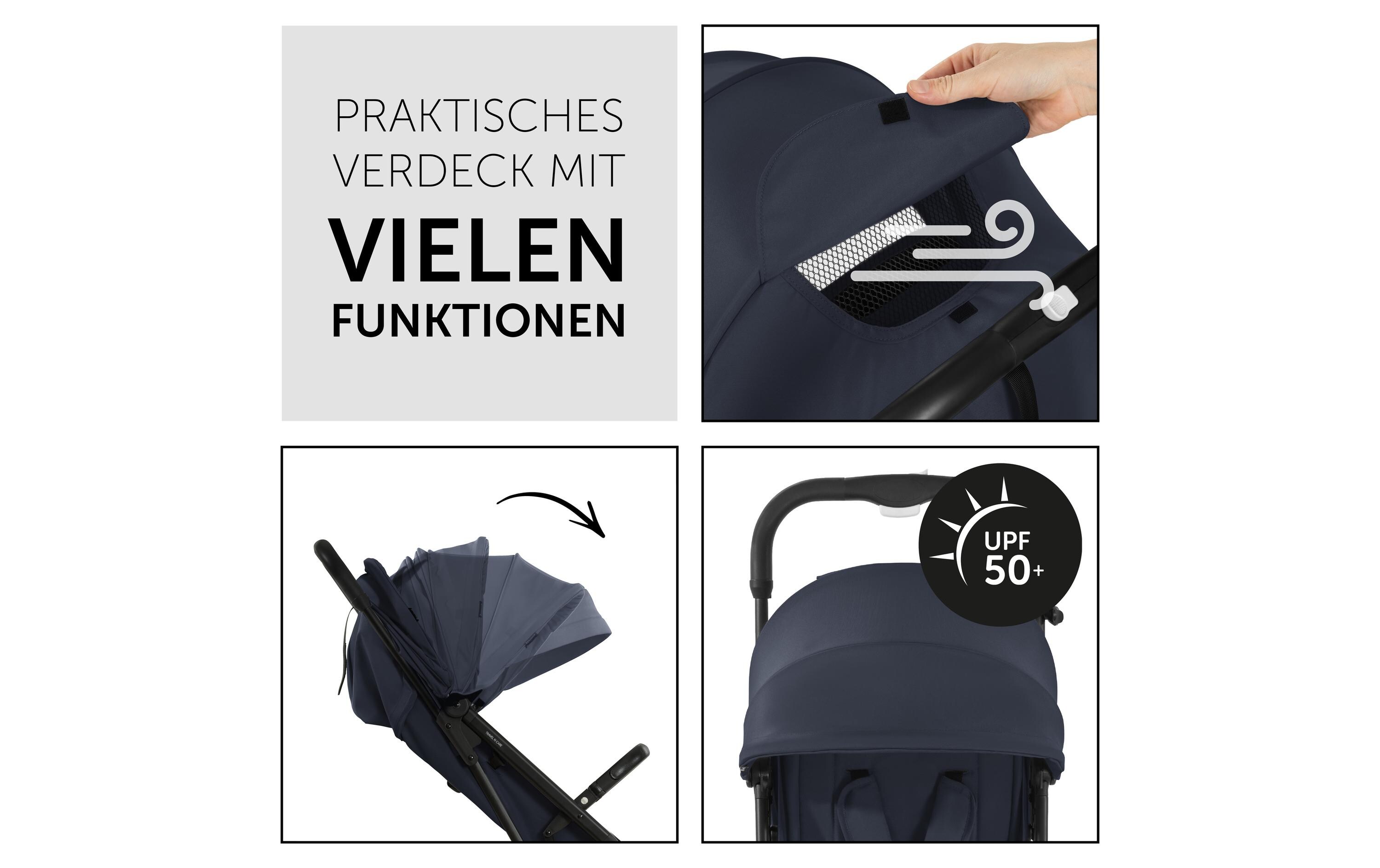 Buggy Travel N Care Dark Navy Blue<br>Hochwertiger und handlicher Reisebuggy