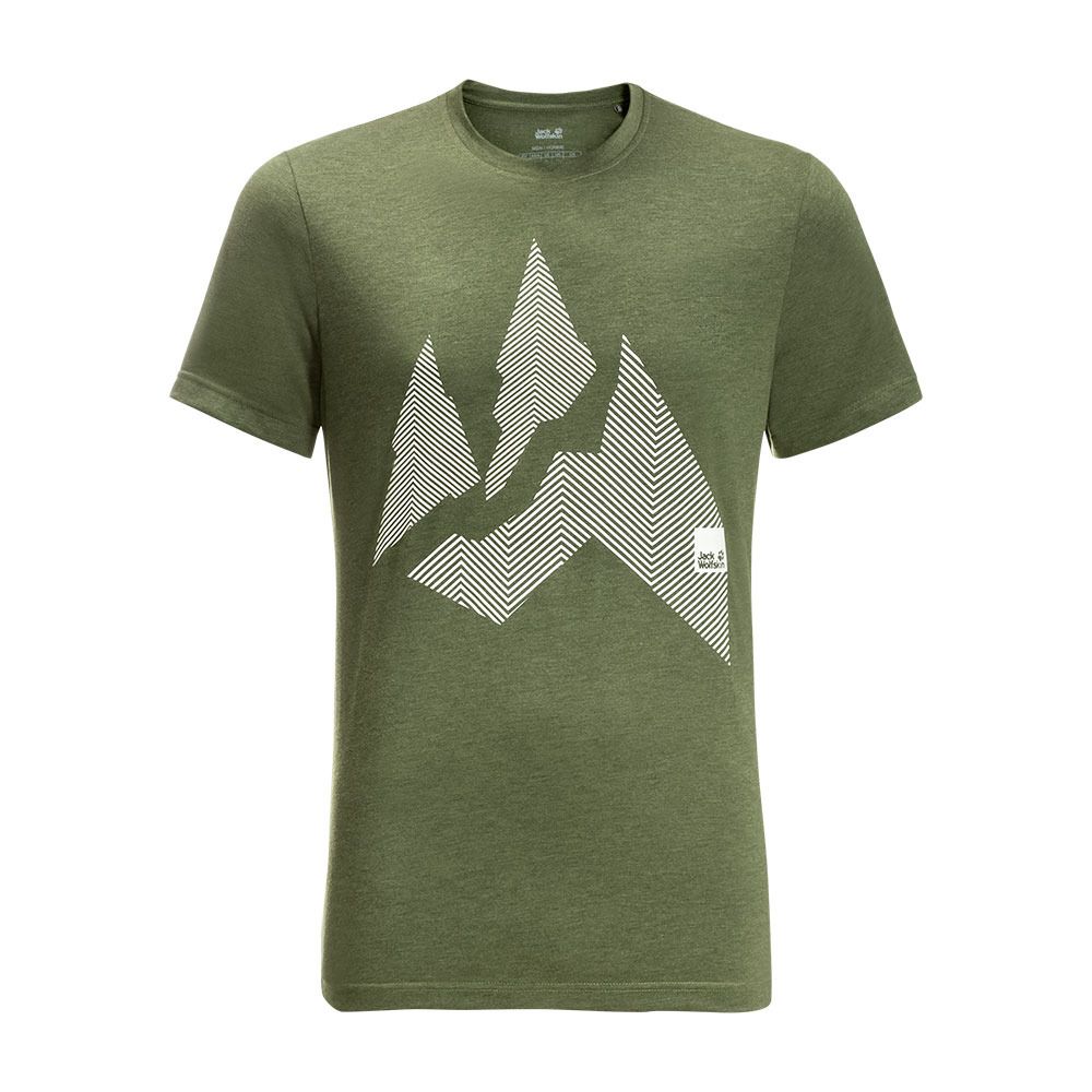 Jack Wolfskin NATURE MOUNTAIN - Maillot Homme greenwood