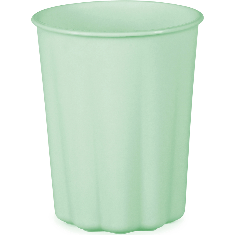 Partydeco Becher Rüsche, 220 ml, salbei, 4 Stück