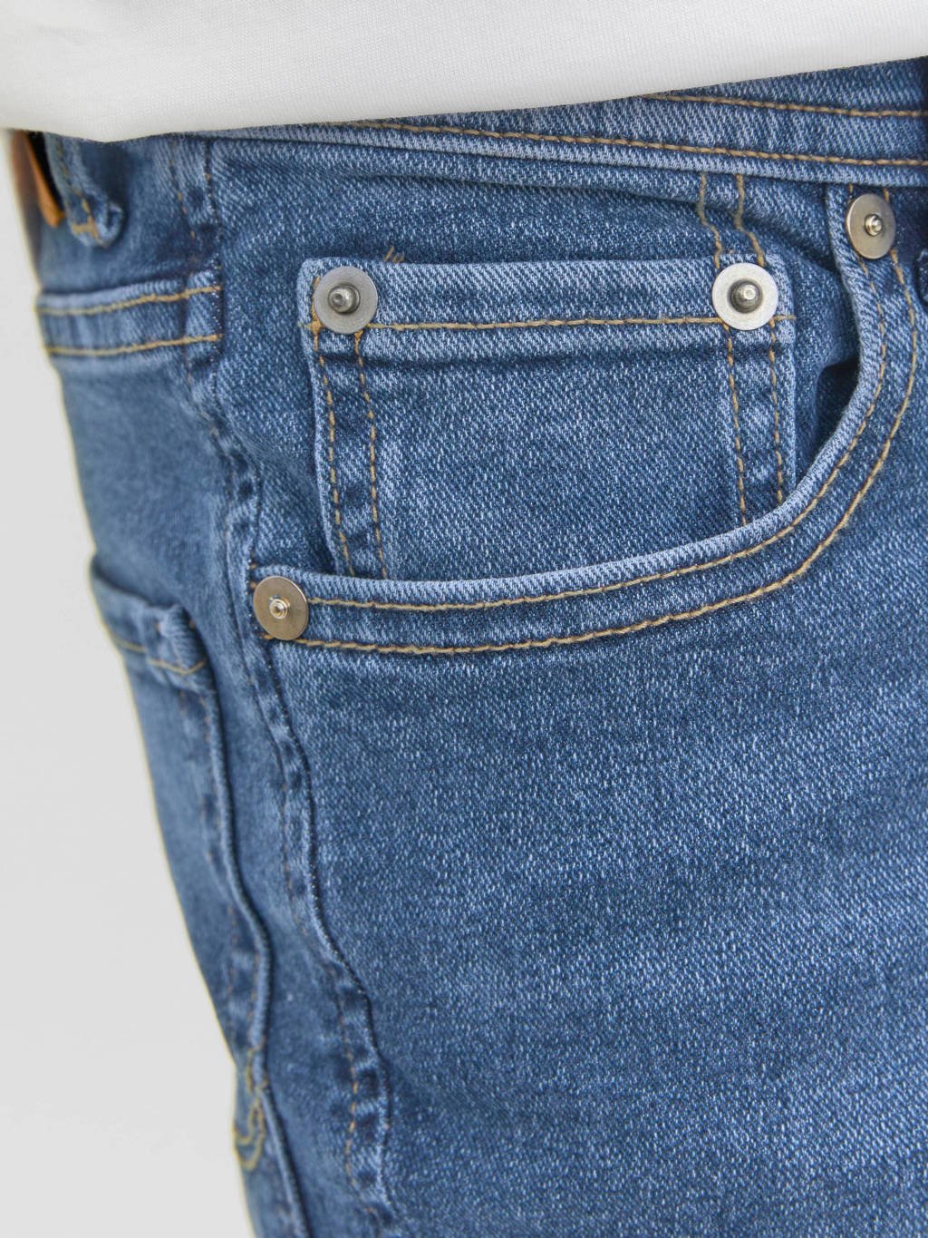 JACK & JONES slim fit jeans JJIGLENN JJORIGINAL blue denim light