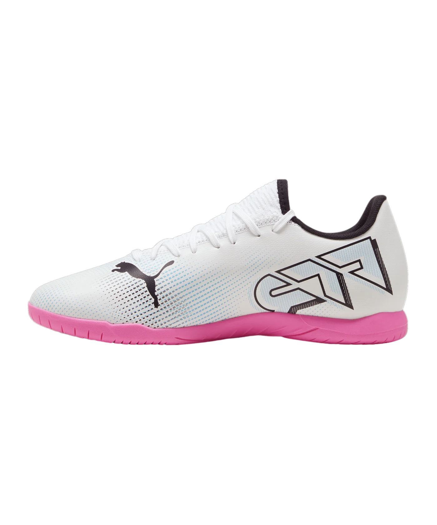 PUMA FUTURE 7 Play IT Halle Phenomenal Weiss Schwarz Pink F01