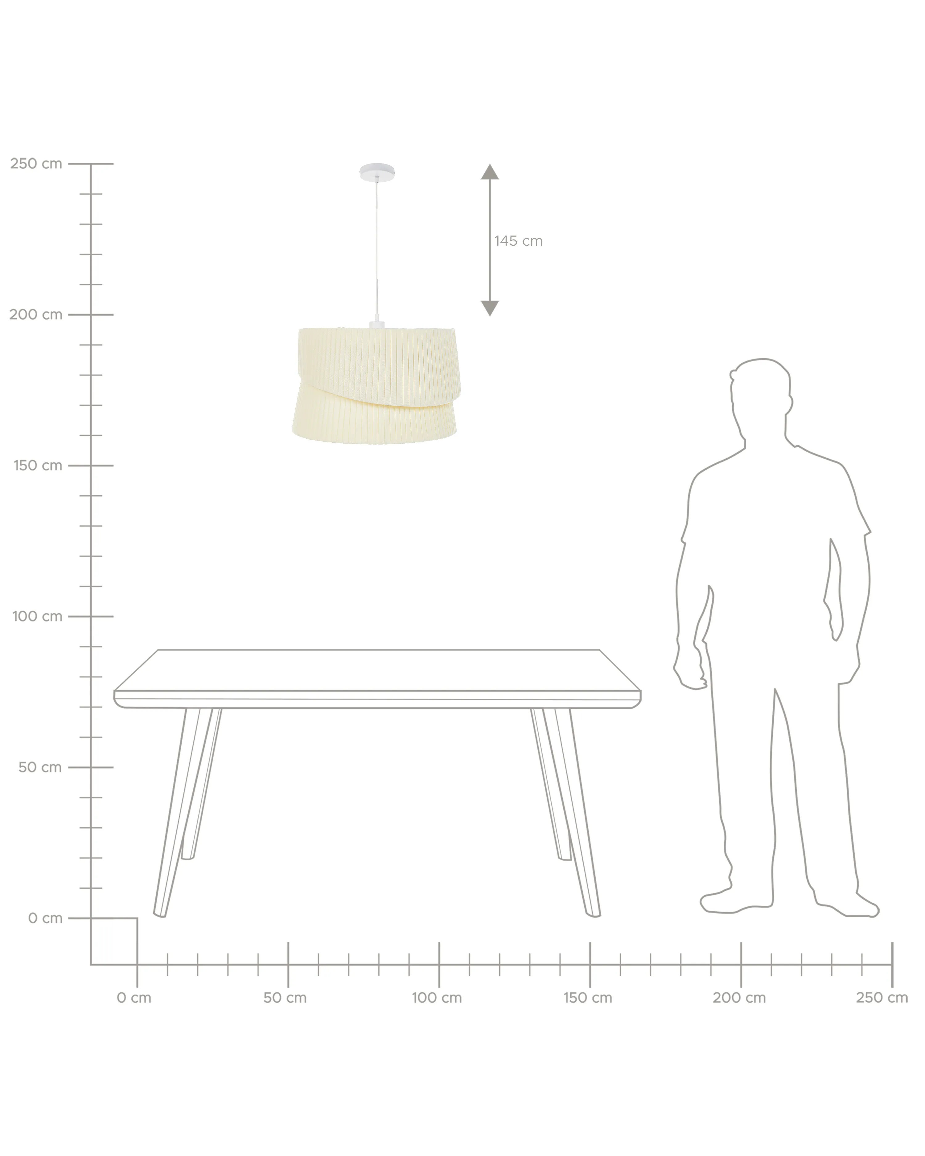 Plafondlamp BIRIM Beige