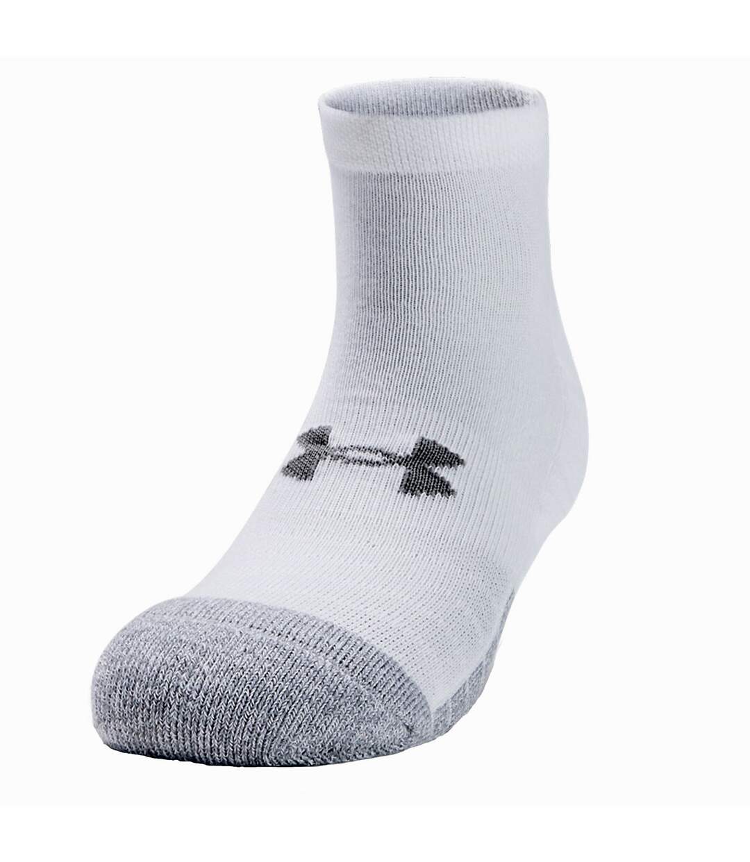 Under Armour Mens HeatGear Socks (White/Steel Grey) - UTRW7754