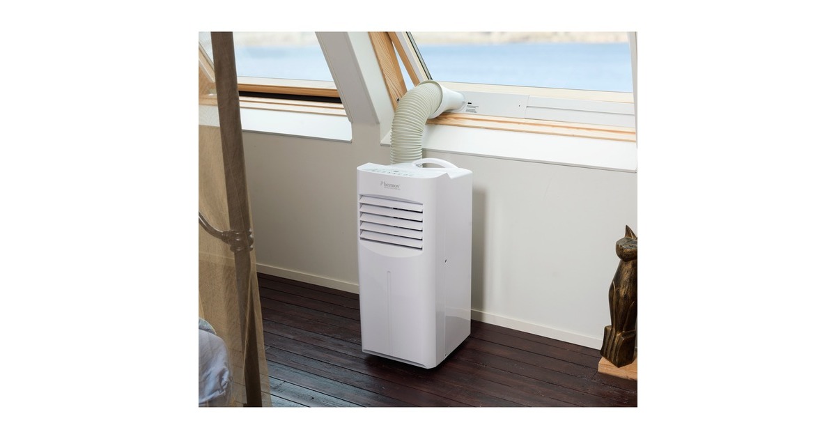 BestronAAC9000 Mobiele Airconditioner  (Wit, Koelvermogen 2,6 kW | met CFC-vrij koelmiddel | 9000 BTU/h)