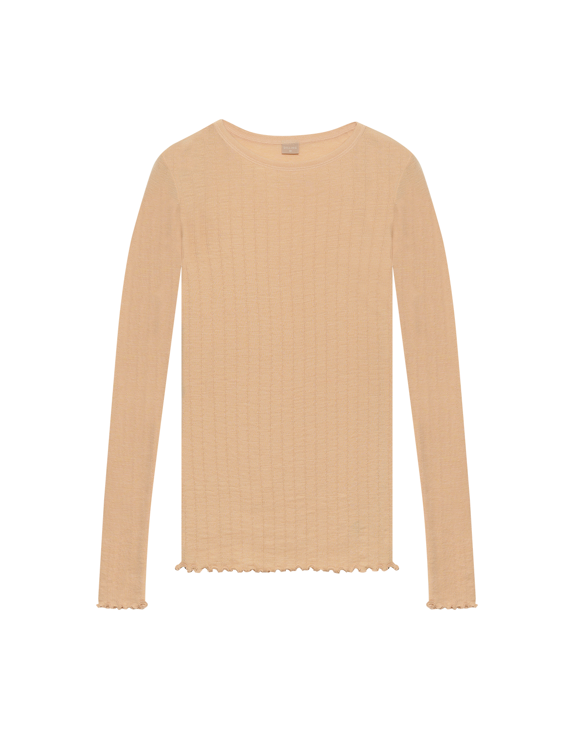 Pointelle shirt van merinowol/zijde voor dames