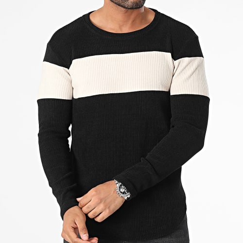 Sweat Crewneck Noir Beige