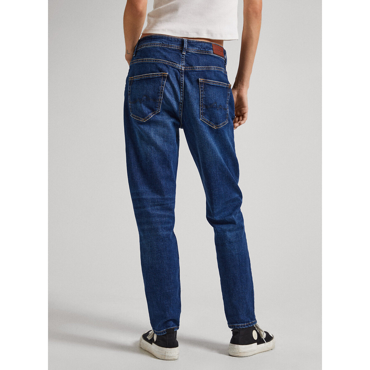 PEPE JEANS<br>Calça jeans reta de cintura alta VIOLETA