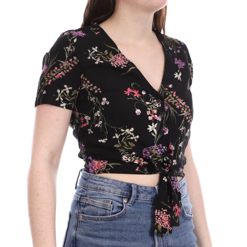 Vero Moda Blouse Noir à fleurs Femme Vero Moda Easy