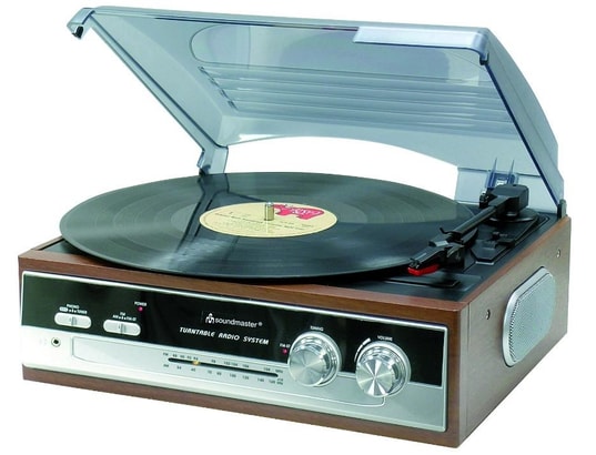 SOUNDMASTER - Pl-186 tourne-disque argent, transparent, marron