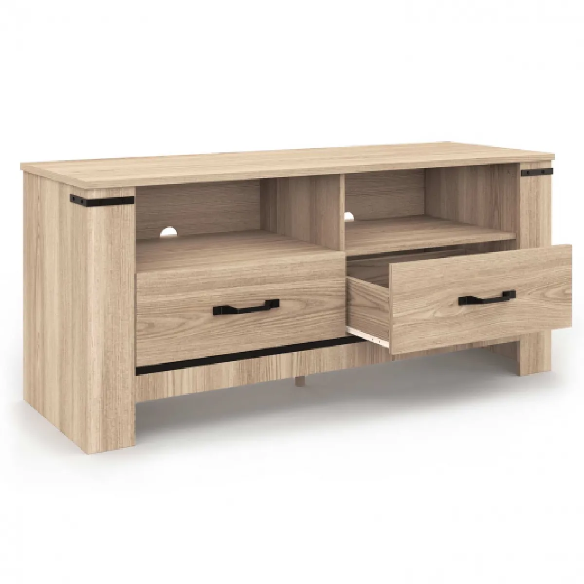 Idmarket MARKET Meuble TV IDAHO 2 tiroirs