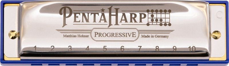 PentaHarp - A Mineur - Harmonica - 20 Rieten - Kunststof Kam - Gemaakt in Duitsland