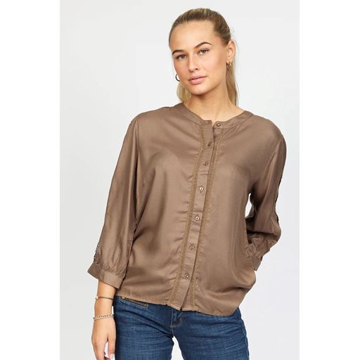 2-Biz Tallan Bluse, Choko, XL