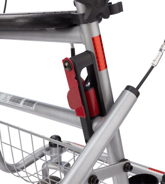 Bischoff & Bischoff Senio Standard-Rollator mit beidseitig Bremsen und faltbar inkl. Zubehör