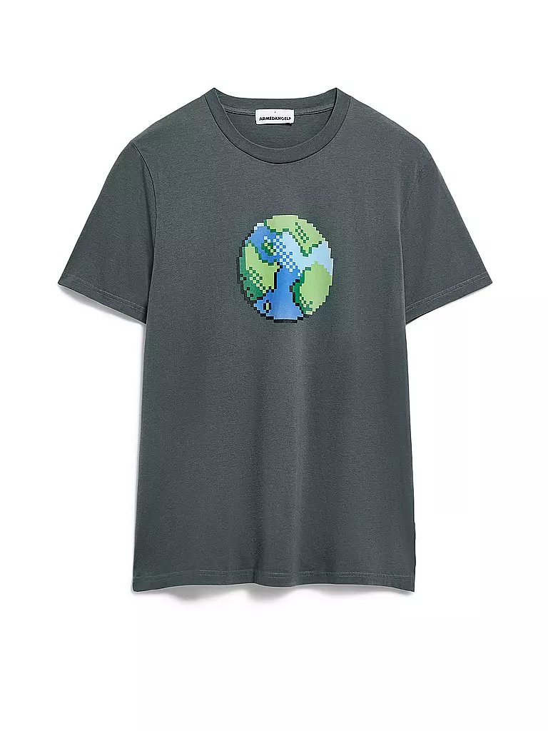 ARMEDANGELS T-Shirt JAAMES PLAANET dunkelgrün